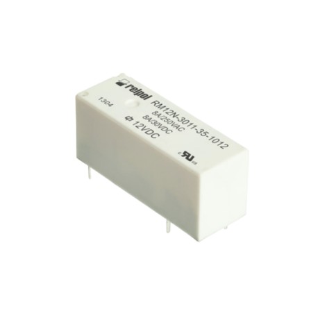 RM12N-2021-35-1005, Relpol PCB relays, 10A, 1 changeover or 1 normally open contact, RM12N series