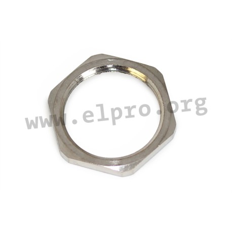 490724, Essentra counter nuts, made of brass, metric thread, 4907 series