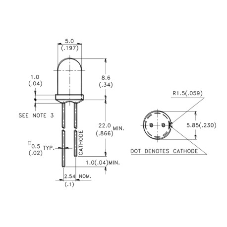 LTL-307P, LiteOn light-emitting diodes, transparent, low cost, 5mm, LTL307 series
