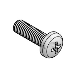 170031000022, Essentra countersunk screws, M3/M4, polycarbonate with recessed cross (DIN 7985), 170_ series