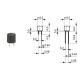 0034.6925, Schurter miniature fuse links, time lag, radial, short terminals, MXT250 series 0034.6925