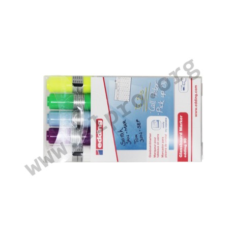 4-90-5-999, edding glassboard markers, 2 to 3mm, 90 series