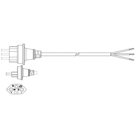 R6673, HAWA power cables, for export products, 30011 series