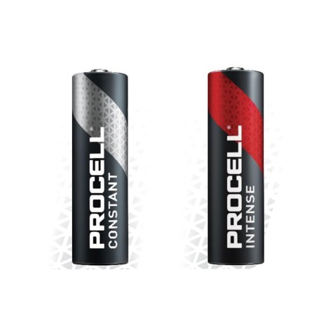 PC1500, Duracell alkaline manganese batteries, 1,5V/9V, Procell, CONSTANT and INTENSE series