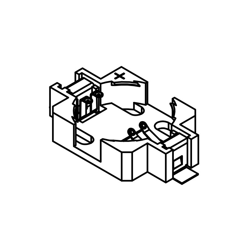 504TR Keystone battery holders, for button cells elpro Elektronik