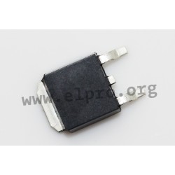 IRLR3105TRPBF, Infineon SMD power MOSFETs, TO252AA housing, IRFR and IRLR series