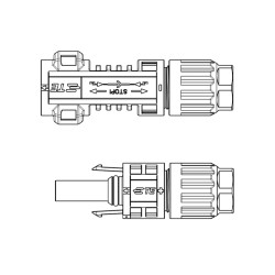 2-2270024-1, TE Rundkabel-Steckverbindungen, IP67, Solarlok Serie
