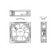 A12003320G-00, Sunon fans, 120x120x25mm, 230V AC, DP series DP203AT2122LST A12003320G-00