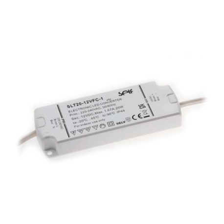 SLT20-24VFC-1, Self LED drivers, 20W, IP44, constant voltage, SLT20-VFC-1 series