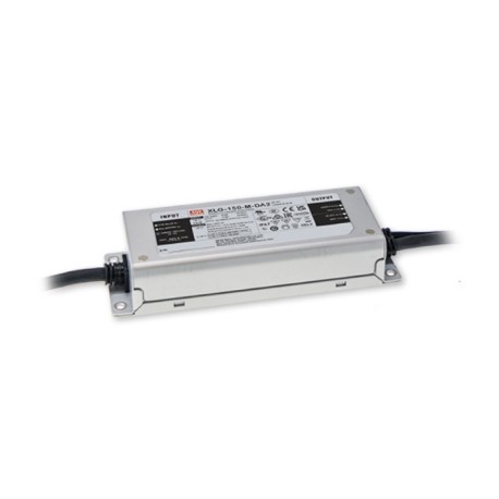 XLG-150-H-DA2-A, Mean Well LED drivers, 150W, IP67, constant power, dimmable, auxiliary output, DALI 2.0 interface, XLG-150-DA2 