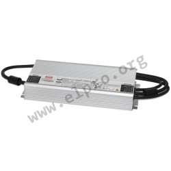 HVGC-1000A-L-DA, Mean Well LED drivers, 1000W, IP67, constant power, smart timer dimming, DALI 2.0 interface, HVGC-1000 series