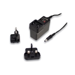 GSV60I12-P1J, Mean Well LED plug-in drivers, 60W, constant voltage, interchangeable input plugs, GSV60I series