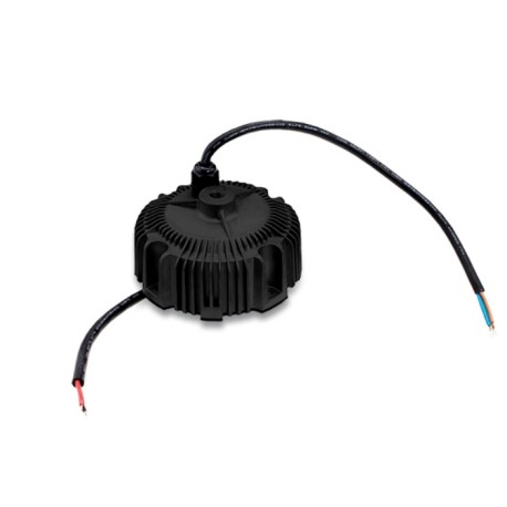 HBG-100-24AB, Mean Well LED drivers, 100W, IP65, constant current, adjustable, dimmable, circular housing, HBG-100 series