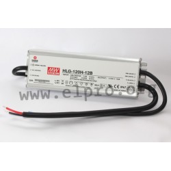 HLG-120H-15B, Mean Well LED drivers, 120W, IP67, CV and CC mixed mode, dimmable, HLG-120H series