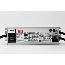 HLG-120H-15AB, Mean Well LED drivers, 120W, IP65, CV and CC (mixed mode), adjustable, dimmable, HLG-120H series