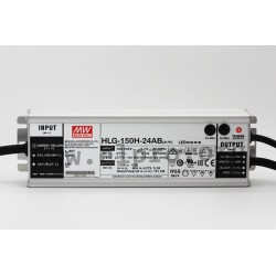HLG-150H-15AB, Mean Well LED drivers, 150W, IP65, CV and CC (mixed mode), adjustable, dimmable, HLG-150H series