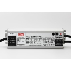 HLG-185H-15AB, Mean Well LED drivers, 185W, IP65, CV and CC mixed mode, dimmable, adjustable, HLG-185H series