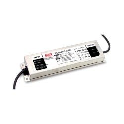 ELG-240-48D2-3Y, Mean Well LED drivers, 240W, IP67, CV and CC (mixed mode), smart timer dimming, protective earth conductor (PE)