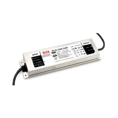 ELG-240-54D2-3Y, Mean Well LED-Schaltnetzteile, 240W, IP67, CV und CC (mixed mode), smart timer dimmbar, Schutzleiter (PE), ELG-