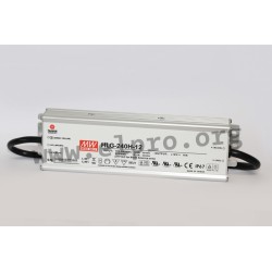 HLG-240H-20, Mean Well LED drivers, 240W, IP67, CV and CC mixed mode, HLG-240H series