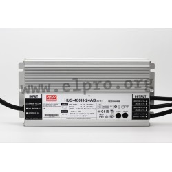 HLG-480H-30AB, Mean Well LED-Schaltnetzteile, 480W, IP65, CV und CC mixed mode, dimmbar, einstellbar, HLG-480H Serie