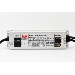 ELG-150-C500DA-3Y, Mean Well LED drivers, 150W, IP67, constant current, DALI interface, ELG-150-C series