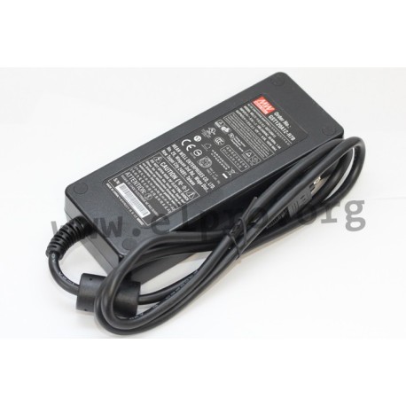 GST120A20-P1M, Mean Well external switching power supplies, 120W, Energy Efficiency Level VI, GST120A series