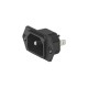 6102.3200, Schurter IEC appliance inlets, 70°C, screw-on mounting, 6102-3 series 6102.3200
