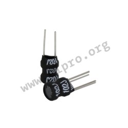 09P-102J-50, Fastron inductors, radial, 5, 09P series