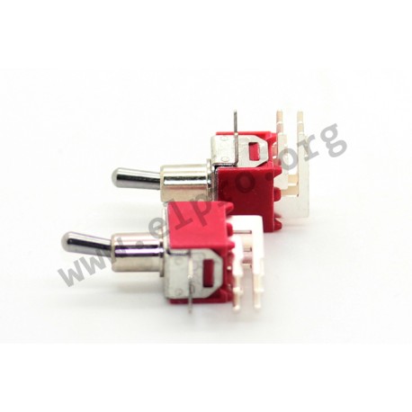 TS7-TE1Q-H, Salecom toggle switches, 3A, for Ø4,39mm cutout, TS40-T series