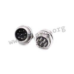 , Audio connectors, 8-pole, screw connection, MIC 338 series
