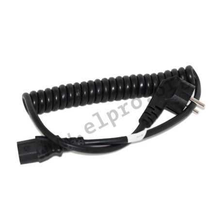 30011221, HAWA coiled cords, PVC, black, R65 series