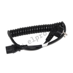 30011222, HAWA coiled cords, PVC, black, R65 series