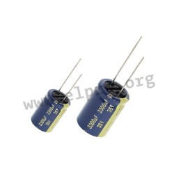 EEUFK1A152S, Panasonic electrolytic capacitors, radial, 105°C, FK-A series