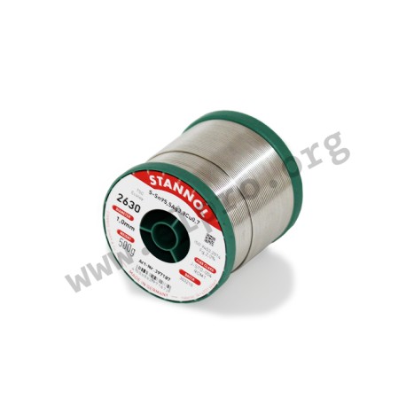 397187, Stannol soldering wires, 2 halogen-activated flux, Sn95, 2630 TSC series