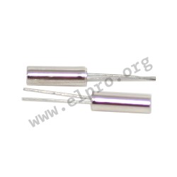 IC27040.000K12.5BH1C, Red Frequency clock quartz crystals, 32,768 to 40kHz, IC26/IC27/IC28 series