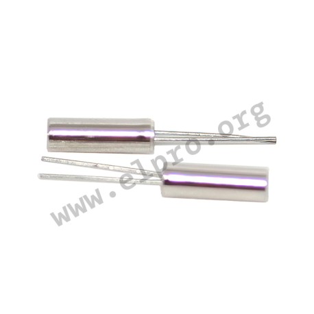 IC27040.000K12.5BH1C, Red Frequency clock quartz crystals, 32,768 to 40kHz, IC26/IC27/IC28 series