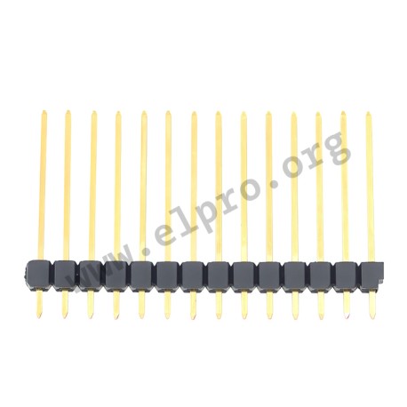 SL 11 214 14 G, Fischer pin headers, single-row, straight, pitch 2,54mm, SL 11 series