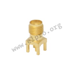 1-1478979-0, TE Connectivity SMA jacks, for soldering, 50 ohms wave impedance, 1-1478979-0 series