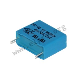 B81122A1104M, TDK MKP EMI/RFI suppression capacitors, class Y2, 250V, Epcos, B81122 series