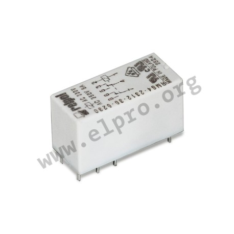 RM84-2012-25-1012, Relpol PCB relays, 8A, 2 changeover contacts, RM84 series