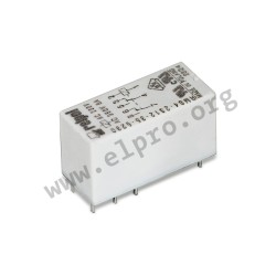 RM84-2012-35-1012, Relpol PCB relays, 8A, 2 changeover contacts, RM84 series