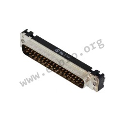 09 65 461 7712, Harting pin strips, stamped contacts, soldering pins, straight, 09 65 461 7712 series