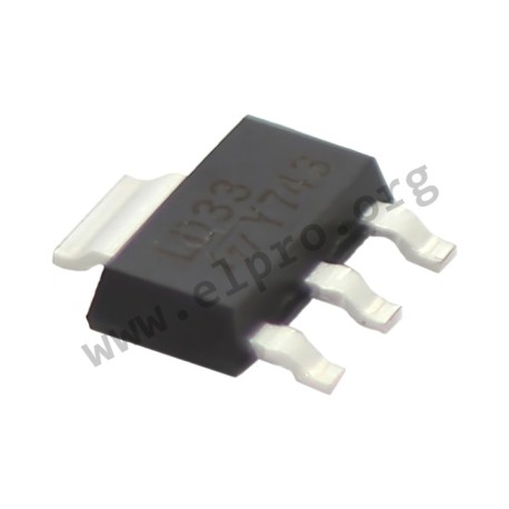 LD1117S33TR, STMicroelectronics LDO voltage regulators, L49 and LF series