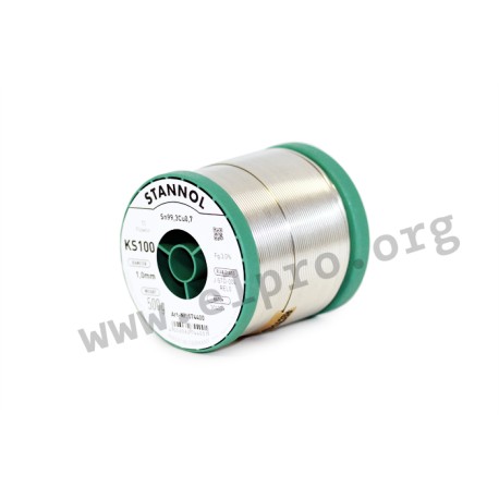 574406, Stannol Lötdrähte, 3% halogen-free flux, Flowtin, Sn99, KS100 TC series