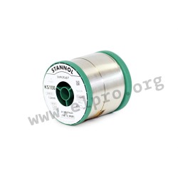 574407, Stannol Lötdrähte, 3% halogen-free flux, Flowtin, Sn99, KS100 TC series