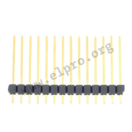 SL 11 214 20 G, Fischer pin headers, single-row, straight, pitch 2,54mm, SL 11 series