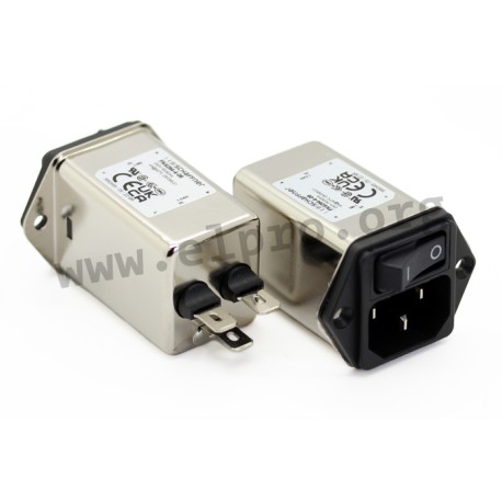 FN9264-4-06, Schaffner RFI filters, with IEC plug and switch, FN 9264 / FN 9264B series