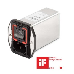 FN9290-6-06, Schaffner RFI filters, with IEC plug, dual fuse holder and 2-pole switch, FN 9290 / FN9290B series