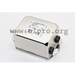 FN2030B-3-06, Schaffner Funkentstörfilter, mit Flachsteckeranschluss, FN 2010 / FN 2010B und FN 2030 / FN 2030B Serie